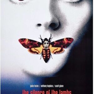 Classic Movie Poster Silence Of The Lambs Aprox Size 24x36 Inches